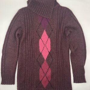 Third Wave Women's Dark Purple Sweater Long Sleeve Sz M